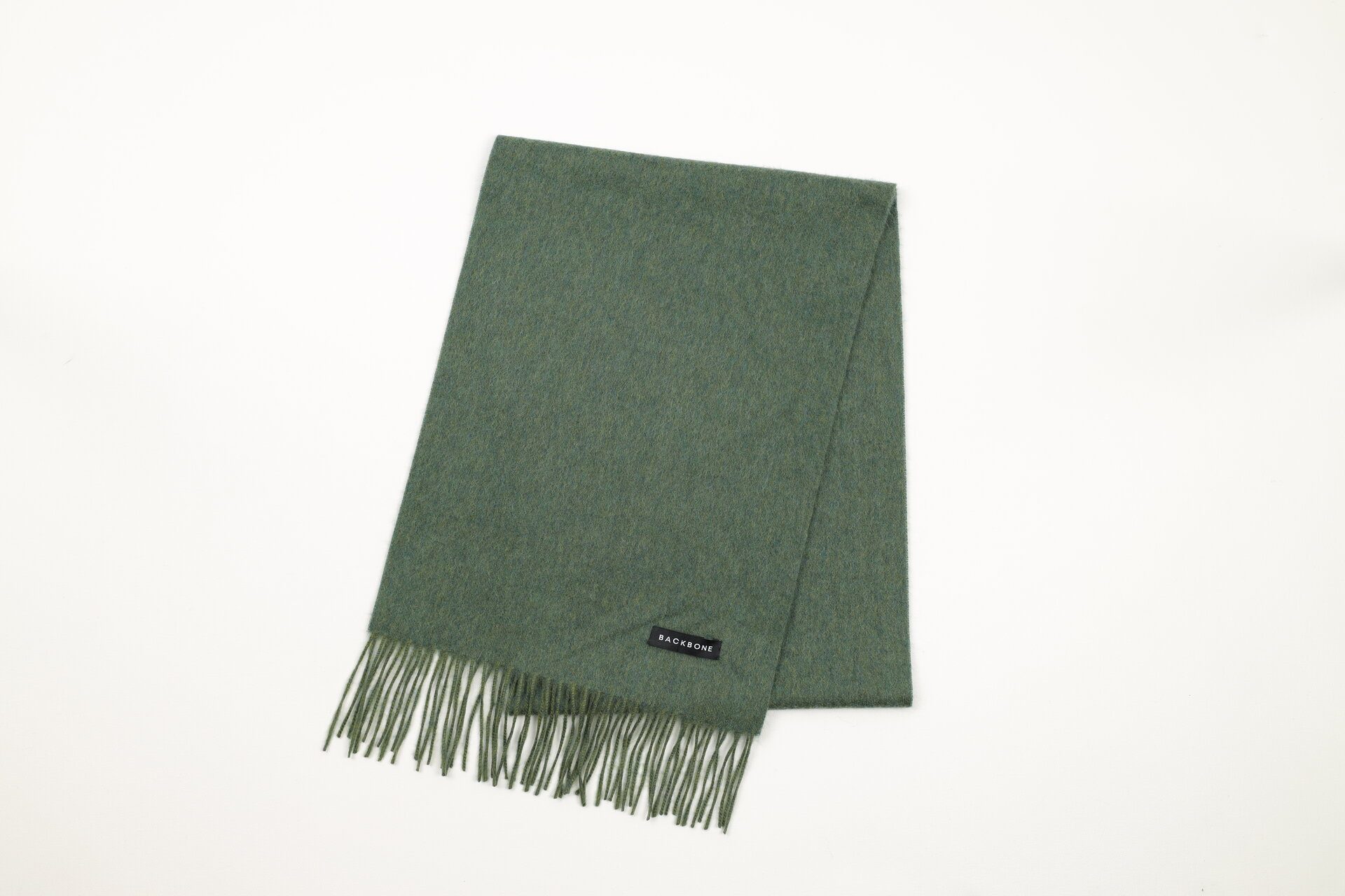 Cashmere scarf small forest green