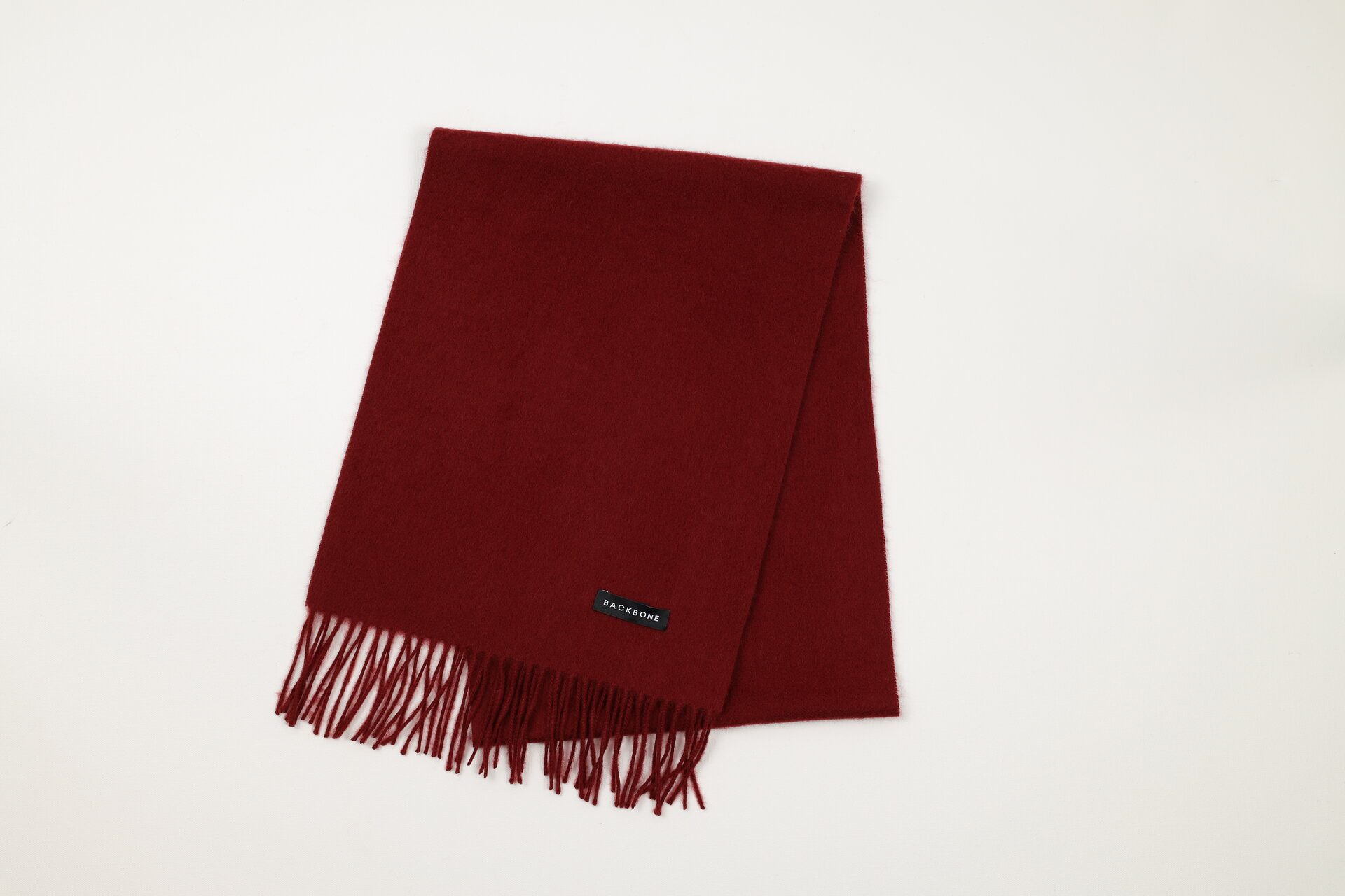 Cashmere scarf small merlot red
